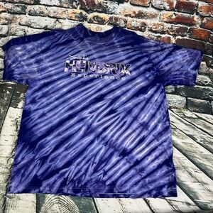 Vintage 2004 Authentic Jimi Hendrix “The Experience” Purple Tie Dye Tee Shirt XL